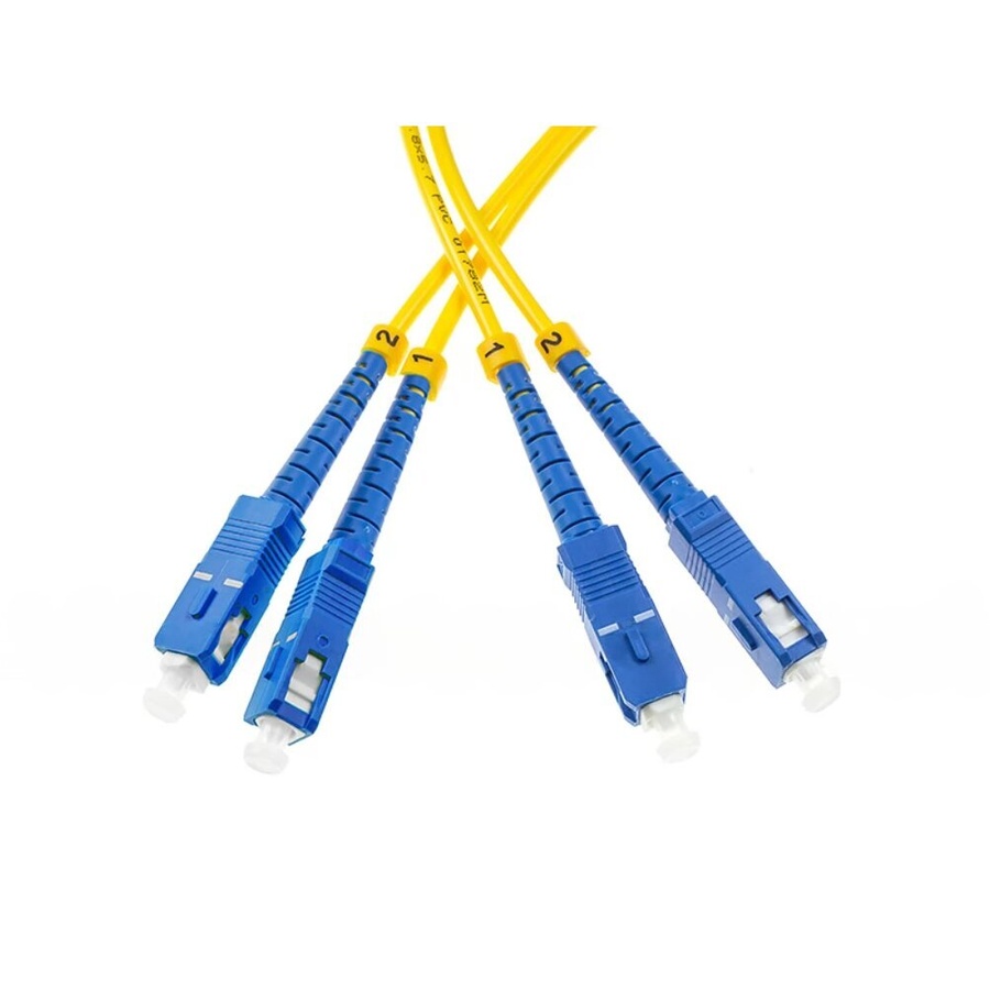 Patchcord SC-UPC - SC-UPC, SM, 9-125 duplex, G652D fiber Jumper Fibra Optica SC/UPC – SC/UPC (SM) G652D - Imagen 1